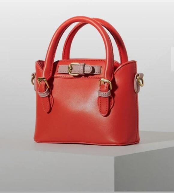 Anthropologie Handbags - Anthropologie Agathe Mini Satchel Crossbody Bag Remi/Reid- red/orange Coral
